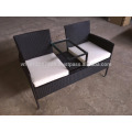 PE Poly Wicker Rattan Outdoor / Meubles de jardin - Double Love Seat